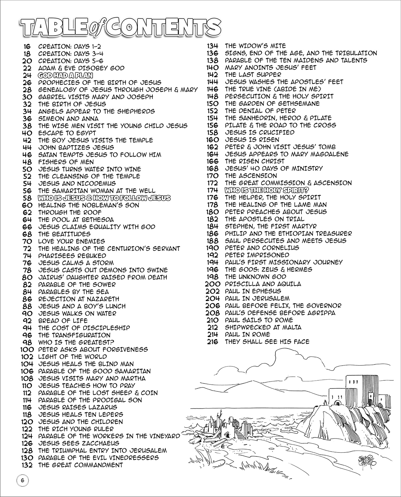 Inside pages of The Jesus Coloring Book